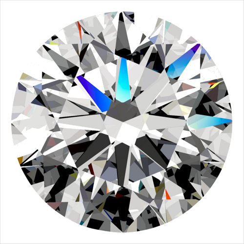 0.3 carat D-VS1 Excellent cut Natūralus Round Deimantas (1)