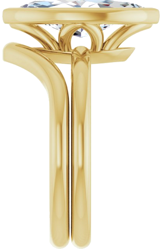 Sužadėtuvių Žiedas „Bezel-Set“ 14k yellow gold Marquise 14mm x 7mm (9)