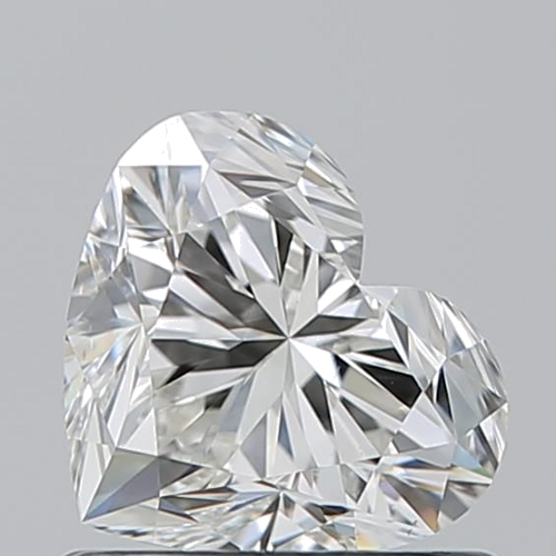 0.9 carat I-VS2 Natūralus Heart Deimantas (1)