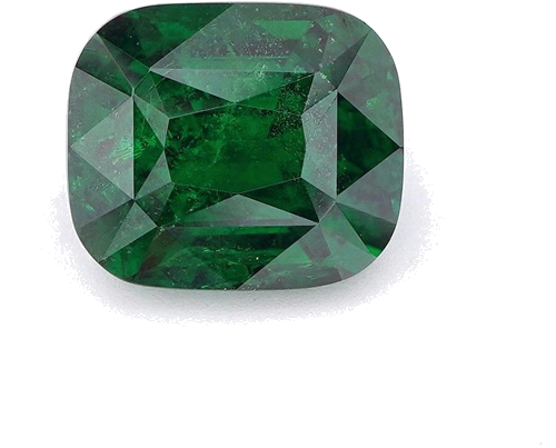 2.26 carat GREEN STEP cut Cushion Garnet (1)