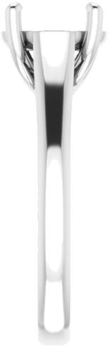 Sužadėtuvių Žiedas „Solitaire“ 14k white gold Round 8.8mm (4)