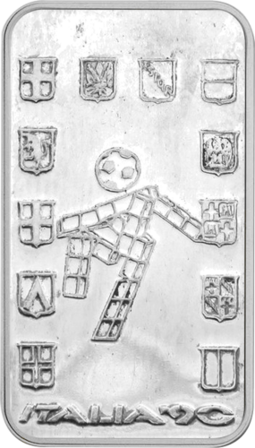 5 g Antīkais Sudraba Luīts 1990. gada FIFA futbola čempionāta pilsētas Itālijā (1)