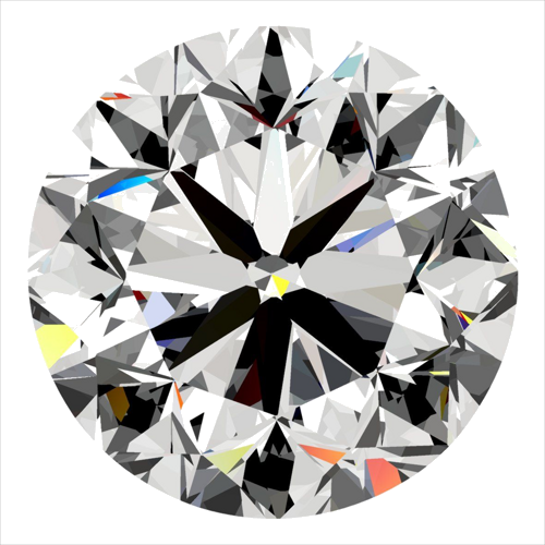 0.3 carat H-VS2 GD cut Natūralus Round Deimantas (1)