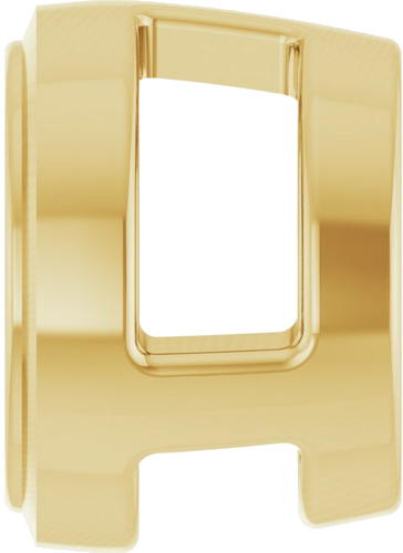 Pakabukas „Round Bezel-Set Slide“ 750 Geltonojo Aukso Round 4.8mm (3)