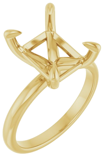 Sužadėtuvių Žiedas „Solitaire“ 18k yellow gold Emerald 11mm x 9mm (1)