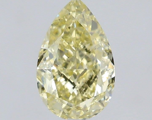 0.63 carat Fancy Yellow-VS2 Natūralus Pear Deimantas (1)