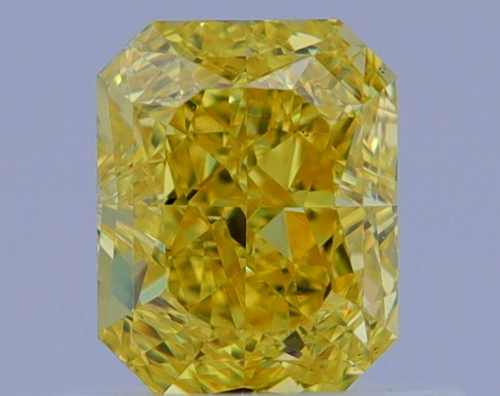 0.67 carat Fancy Vivid  Yellow-VS1 Natūralus Radiant Deimantas (1)