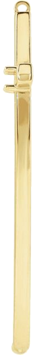 Pakabukas „Sideways Cross“ 14k yellow gold Round 2.5mm (2)