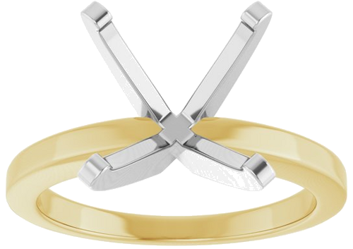 Sužadėtuvių Žiedas 14k yellow/white gold Oval 14mm x 10mm (3)