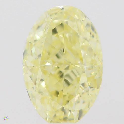 0.5 carat Fancy Orangey Yellow-IF Natūralus Oval Deimantas (1)