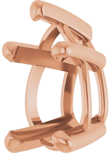 Pakabukas „Pear 5-Prong Solitaire“ 14k rose gold Pear 9mm x 6mm (2)
