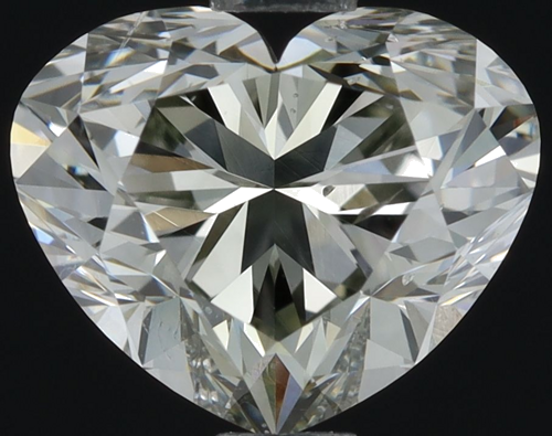 0.91 carat Fancy Light  Gray-SI1 Natūralus Heart Deimantas (1)