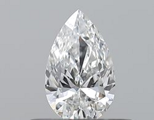 0.3 carat E-VVS1 Natūralus Pear Deimantas (1)