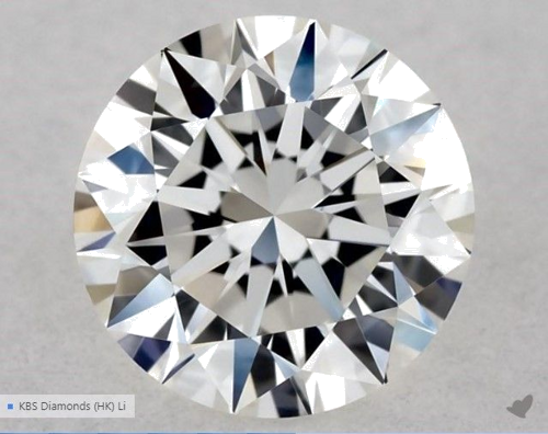 0.55 carat G-VVS2 Excellent cut Natūralus Round Deimantas (1)
