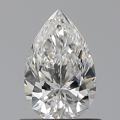 0.62 carat F-VVS1 Natūralus Pear Deimantas (1)