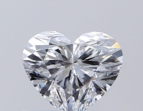 0.5 carat D-VVS2 Natūralus Heart Deimantas (1)