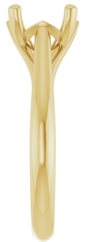 Sužadėtuvių Žiedas „Solitaire“ 18k yellow gold Cushion 7mm (4)