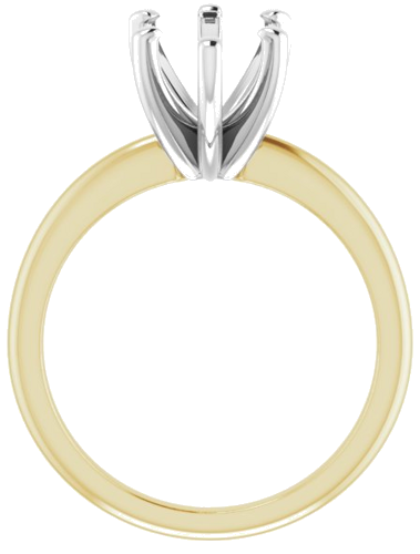 Sužadėtuvių Žiedas „Solitaire“ 585 Baltojo Ir Geltonojo Aukso Pear Shape 12mm x 8mm (2)