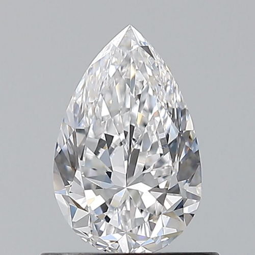 0.7 carat D-VVS2 Natūralus Pear Deimantas (1)
