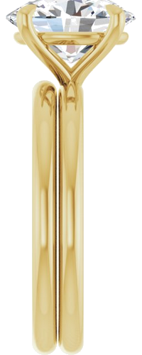 Sužadėtuvių Žiedas „Claw-Prong Solitaire“ 14k yellow gold Oval 10mm x 8mm (9)