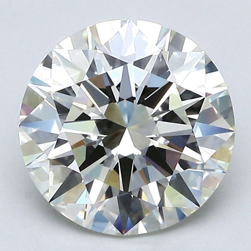 2.52 carat K-VVS1 Excellent cut Natūralus Round Deimantas (1)