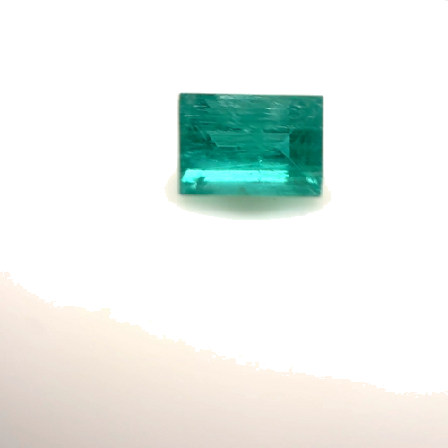 0.62 carat GREEN Baguette Smaragdas (1)