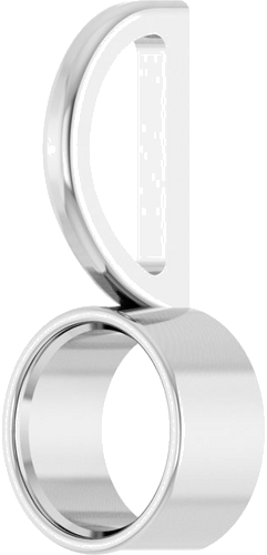 Pakabukas „Bezel-Set Solitaire Charm“ 925 Sidabro Round 5mm (2)