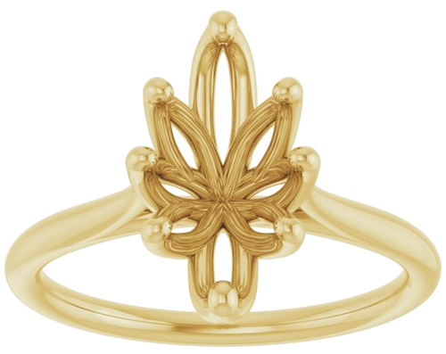 Sužadėtuvių Žiedas „Cathedral-Style Solitaire Tulipset®“ 10k yellow gold Marquise 11.5mm x 6mm (3)
