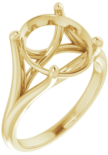 Sužadėtuvių Žiedas „Solitaire“ 18k yellow gold Oval 12mm x 10mm (1)