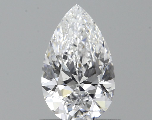 0.55 carat D-VS2 Natūralus Pear Deimantas (1)