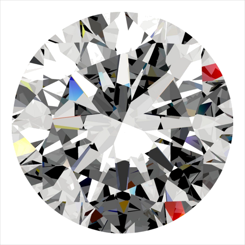 0.4 carat G-SI1 Very Good cut Natūralus Round Deimantas (1)