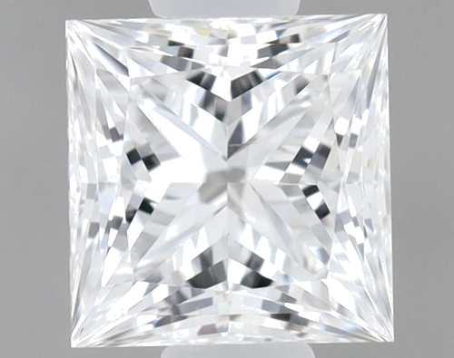 0.6 carat E-VS2 Natūralus Princess Deimantas (1)