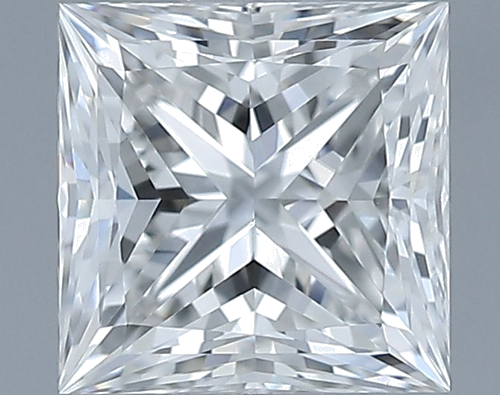 0.61 carat G-VVS2 Natūralus Princess Deimantas (1)