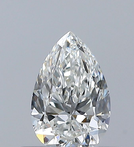 0.4 carat G-VVS1 Natūralus Pear Deimantas (1)