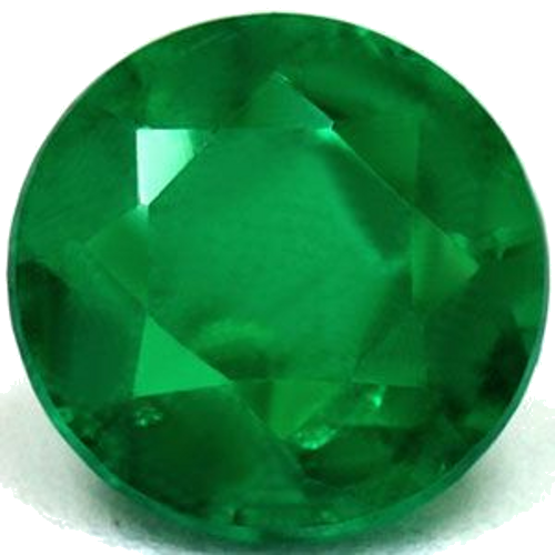 0.64 carat GREEN Round Smaragdas (1)