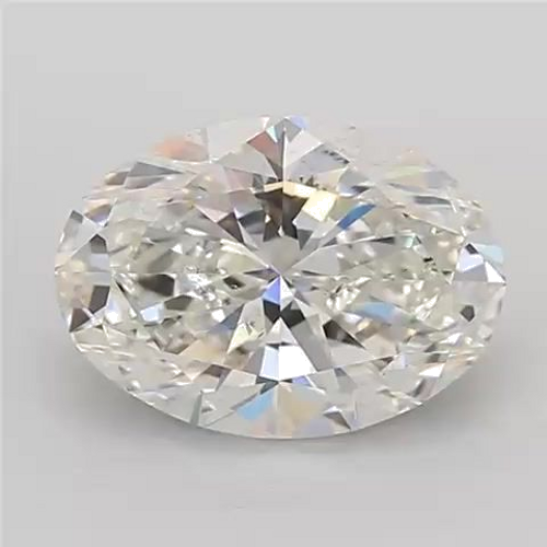 2.71 carat H-SI2 Natūralus Oval Deimantas (1)