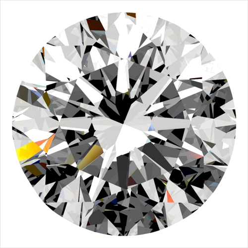 0.4 carat E-SI1 Excellent cut Natūralus Round Deimantas (1)