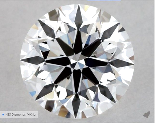 0.51 carat D-VS1 Excellent cut Natūralus Round Deimantas (1)