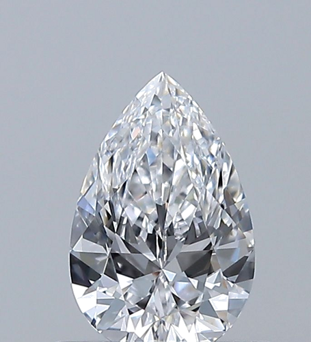 0.5 carat D-VVS1 Natūralus Pear Deimantas (1)