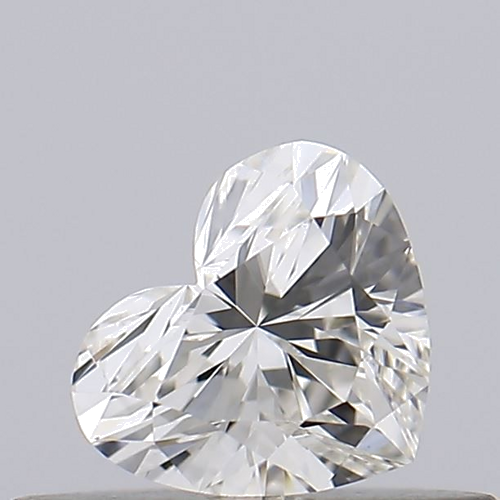 0.23 carat J-VVS2 Natūralus Heart Deimantas (1)