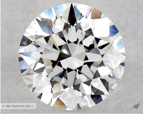 0.57 carat E-VS2 Excellent cut Natūralus Round Deimantas (1)