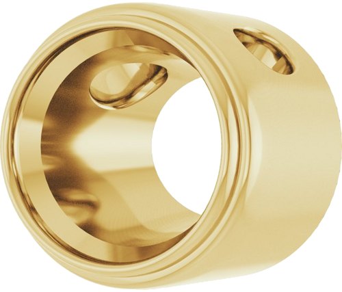 Pakabukas „Bezel-Set Solitaire“ 14k yellow gold Oval 10mm x 8mm (2)