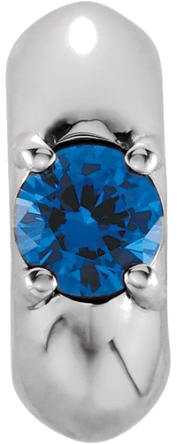 Pakabukas „Birth of a Child® Miniature Birthstone“ 925 Sidabro Round 3mm (2)