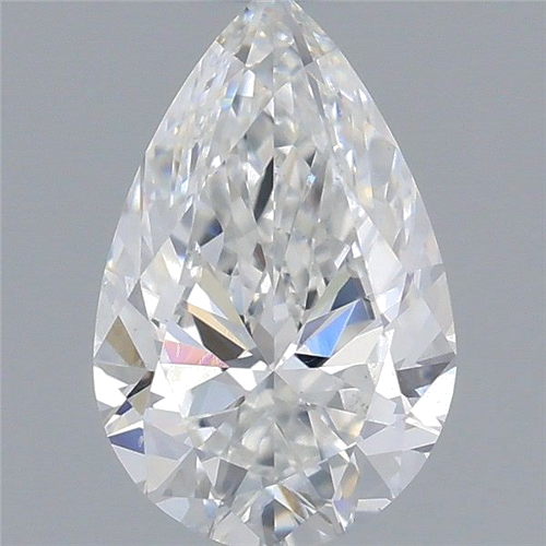 0.6 carat F-VS2 Natūralus Pear Deimantas (1)