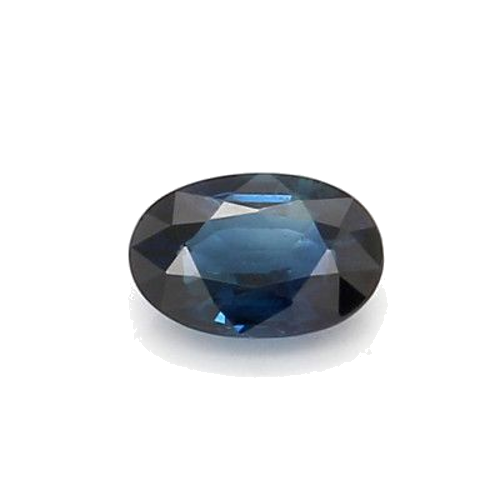 0.58 carat BLUE BRILLIANTSTEP cut Oval Safyras (1)