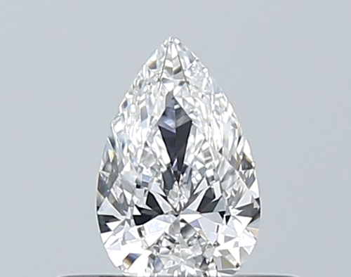 0.3 carat D-VVS2 Natūralus Pear Deimantas (1)
