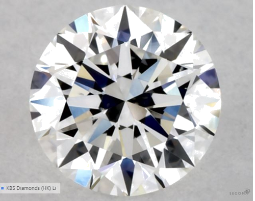 0.5 carat E-VS2 Excellent cut Natūralus Round Deimantas (1)