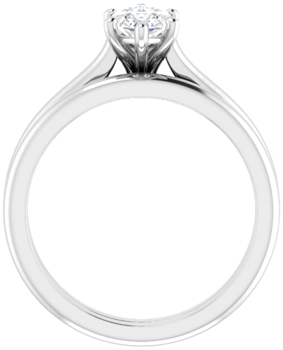 Sužadėtuvių Žiedas „Solitaire“ 585 Baltojo Aukso Marquise 10mm x 5mm (7)