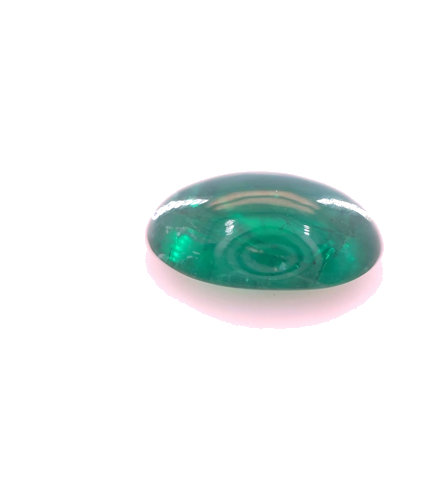2.79 carat GREEN CABOCHON cut Oval Smaragdas (1)