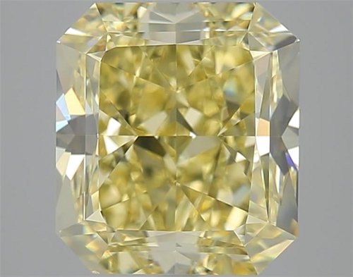 6.11 carat Fancy Yellow-VS2 Natūralus Radiant Deimantas (1)